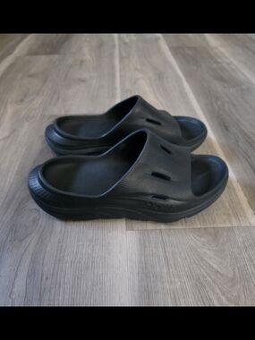 Hoka Unisex Recovery Slides Black Size M7/W9